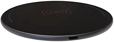 Wireless Charger,Esing Ultra Thin Matte Aluminum Mini Base Sleep-Friendly Qi Charging Pad for Samsung Note8 / S8 / S8+ / S7 / S7edge for iPhone 8/ 8+/ X for Qi-Enabled Devices (Black)