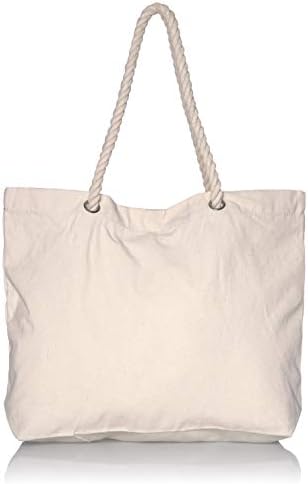Canvas Tote Bags - Set of 5 - Canvas Boat Bag with Rope Handles