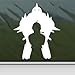 Fullmetal Alchemist White Sticker Decal Elrich Bro White Car Window Wall Macbook Notebook Laptop Sticker Decal