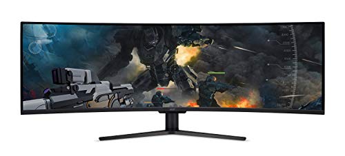 Acer EI431CR Pbmiiipx 43″ 1800R Curved DWFHD (3840 x 1200) VA Gaming Monitor with AMD Radeon FreeSync Technology, 120Hz, VESA Certified DisplayHDR400, DCI-P3 (Display Port & 3 x HDMI Ports)