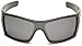 Oakley Men's Batwolf Polarized Rectangular Sunglasses,Granite Frame/Black Iridium Lens,one size