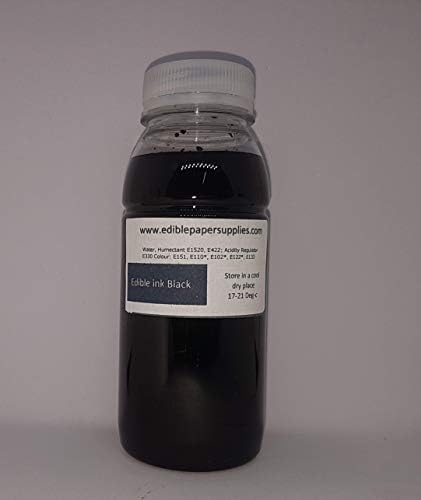 Edible Ink refill for Cannon or any edible Printers BLACK 250ml
