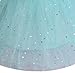 WNQY Toddler Cartoon Party Costume Little Girls Princess Gown Dress (Blue,110/3-4Y)