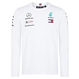 Mercedes Benz AMG Formula 1 Petronas White 2018 Long Sleeve Drivers T-Shirt