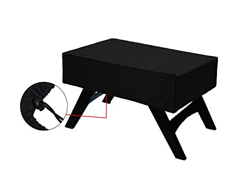 Foosball Table Cover,Indoor and Outdoor Universal Football Table Cover, Oxford Cloth dustproof and Waterproof Sun Cover (Black) - Thumbnail 5