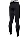 Baleaf Youth Boys' Compression Thermal Baselayer Sport Basketball Tights Fleece Lined Leggings Black Size M