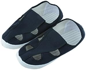 ESD Shoes Nonslip Sole Flat Anti-Static Four Hole Canvas Shoes