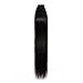 S-noilite Tape Extensions Human Hair Natural Black Silky Straight Seamless Skin Weft Human Hair Tape in Extensions for Women 16 Inch 30g 20pcs #1