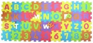foam letters and numbers mat