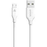 Anker PowerLine 3-feet Micro USB Charging Cable for Android Smartphones (White)