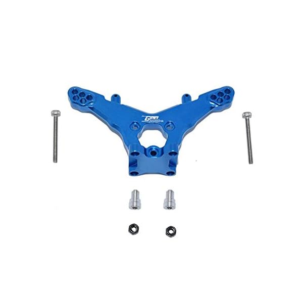 Hrsptudorc Metall StooDDMpfer Heck Platine für LOSI 1/18 -T 2.0 2WD Stadion LKW RC Auto Upgrades Teile, 1