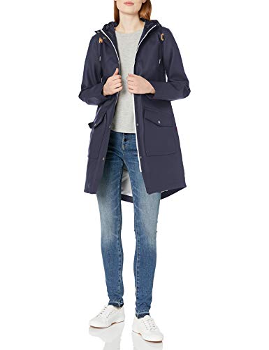 levi's women's hooded rubberized faux leather anorak jacket