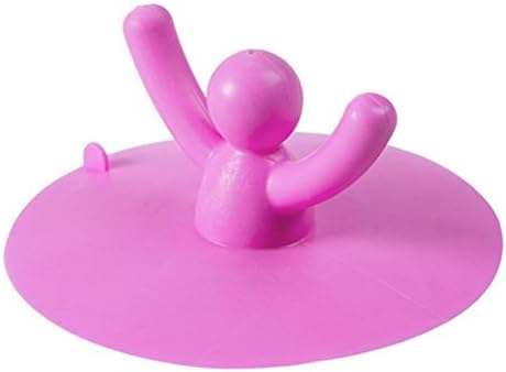 Starlang Stylish Bathroom Bathtub Water Stopper Kitchen Floor Drain Odor Cover 1PCS (Rose Red)