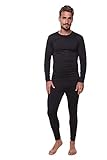Men Thermal Performance Underwear Set by Outland; Base Layer; Soft Fleece; Warm Long Sleeve Shirt and Long Johns