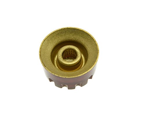 KAISH 4pcs Amber Knurled LP Guitar Speed Dial Knobs Control Knobs for Les Paul Guitars