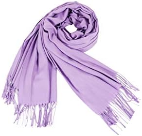 Women's Winter Super Large Pashmina Long Pure Color Cashmere Wraps Shawl Super Soft Warm Scarf