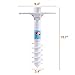 Ohuhu Beach Umbrella Sand Anchor Stand Holder with 5-Tier Screw, One Size Fits All Safe for Strong Wind (1 Pack)