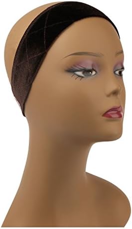 CherryLabel Wigbandz Elastic Velcro-Free Wig Band, Brown