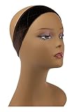CherryLabel Wigbandz Elastic Velcro-Free Wig Band, Brown