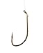 Eagle Claw Bronze Baitholder Snelled Hook. Pack of 6