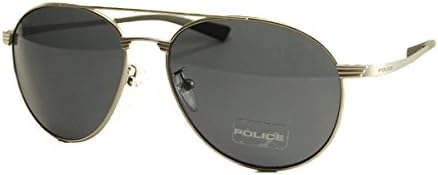 ポリス専用ケース付 ポリス メガネ サングラス 伊達メガネ 眼鏡 S53m 581 57 Police メタル 15年モデル フレームカラー シルバー レンズカラー シルバーミラー サングラス 通販 Amazon