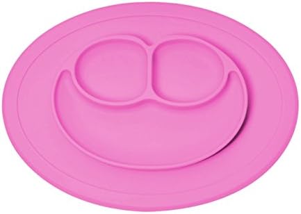 Silicone Kids Placemat, Table Suction, Fits Most Highchair Trays, Dishwasher, Microwave Safe, FDA Approved BPA Free (Pink)