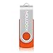 Kootion 10 X 1GB USB Flash Drive 1gb Flash Drive Swivel Thumb Drive Memory Stick Keychain Design Orange