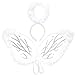 Halo Headband & Wings, Angel Halloween Costume Accessories for Kids (2 Pieces)