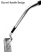 Exact Design Sand Flea Rake, Anodized Aluminum Removable 58” Long Handle, 16-Inches Wide Basket, Sharp Teeth, Curved Handle Design