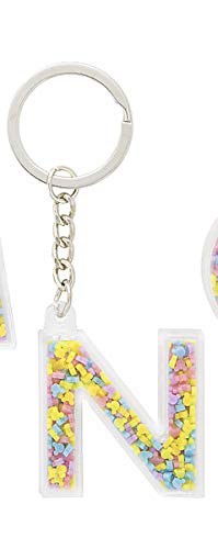 Disney Parks Mickey Mouse Bead Letter N Initial Keychain