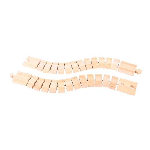Bigjigs Rail Wooden Crazy Track (Pack of 2) - Other Major Wooden Rail Brands are Compatible