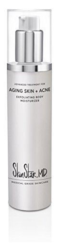 Exfoliating Body Moisturizer, Medical Grade KP & Eczema Cream, and Anti Aging Lotion for Dry or Bumpy Skin, Body Acne, Folliculitis and Ingrown Hairs, 7 Ounces