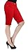 Hybrid & Company Super Comfy Stretch Bermuda City Shorts B43308X Red 14