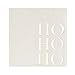 Juvale 50-Pack Christmas Cocktail Napkins in Gold, Ho Ho Design Holiday Party Supplies, 5x5-Inch for Christmas Celebration