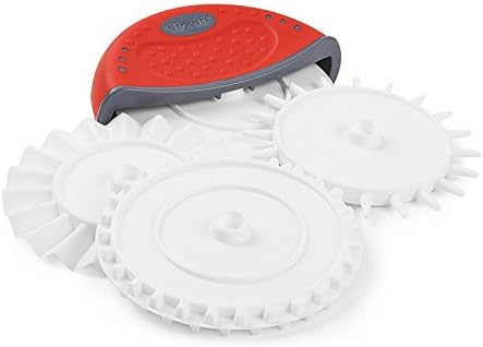 Dexas 4 in 1 Dough Prep Set Tool: Pizza Cutter, Cutting wheel, Fluted Wheel, Dough Docker by Dexas