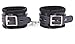 Orgasmist Leather Handcuffs with Chain Hand Cuffs Adjustable Wrist Ankle Cuff Restraint Adult Black Bondagethumb 3