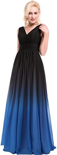Princess Yue Dresses For Women Party Prom Dresses 2016 Long Evening Dress Chiffon US16 BlackBlue