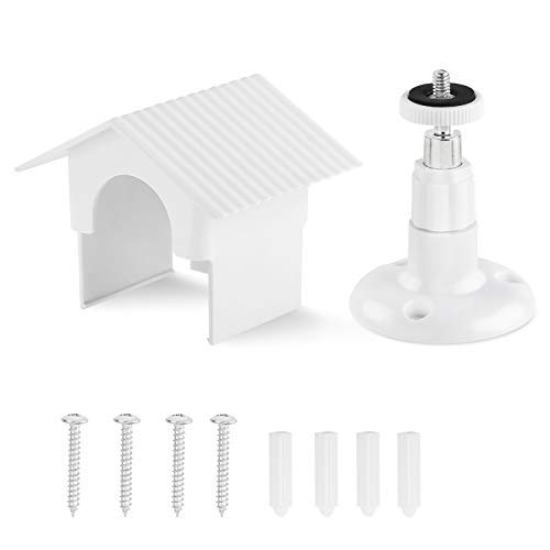 Wyze Cam V2 Wall Mount,Protective Weather Proof Pan Housing Security Mount,for Wyze Cam 1082p HD Indoor Outdoor Cam and IsmartAlarm Spot Cam White