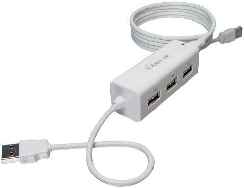 Hawking Technology 3-Port USB 2.0 Hub/Easy Link File Sharing for Windows XP/7/8/10+ and Mac OS 10.4/10.5 or Later (HU2P4)