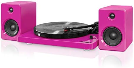 victrola modern design 50 watt record player with bluetooth and 3 speed turntable
