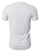 H2H Mens Casual Slim Fit Short Sleeve Henley T-Shirts White US M/Asia L (D15S_KMT05S)