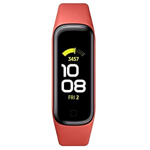 SAMSUNG Galaxy Fit 2 Bluetooth Fitness Tracking Smart Band – Scarlet (US Version)