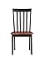 Boraam Bloomington Dining Chair, Black/Cherry, Set of 2