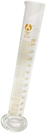 100ml 250ml 500ml 1000ml Glass Measuring Cylinder Clear Scale Transparent Laboratory Teaching Supplies Y0514WM (Size : 100ml)
