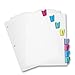 Business Source Poly Index Dividers Double Pocket