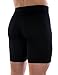 Apex Men's Merino Wool Boxer Briefs (Long) Moisture-Wicking Performance Underwear(Medium) Black