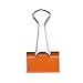 JAM PAPER Colorful Binder Clips - Small - 3/4 Inch (19 mm) - Orange Binderclips - 25/Pack