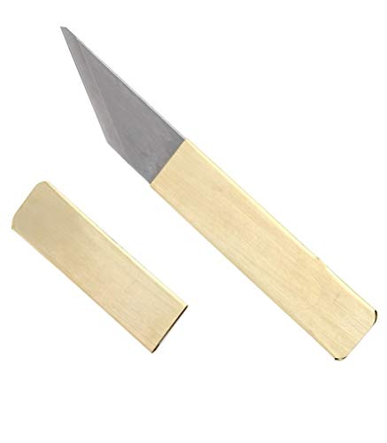 Tikusan Japanese Brass Knife (Kiridashi) for Right Hand 1Set - Thumbnail 7