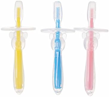 Life BB Silicone Baby Toothbrush for 11 Months+ Babies-Ultra Soft Bristles(Yellow)