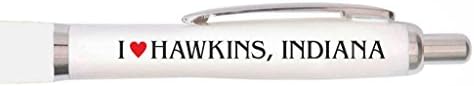 Uveeka - I Love Hawkins Indiana - Stranger Things Pen - Stranger Things TV Themed Gifts for Fans - Stranger Things TV Show (Non-Personalised)
